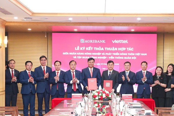 Agribank và Viettel ký kết thỏa thuận hợp tác, kết nối sức mạnh vì tương lai số