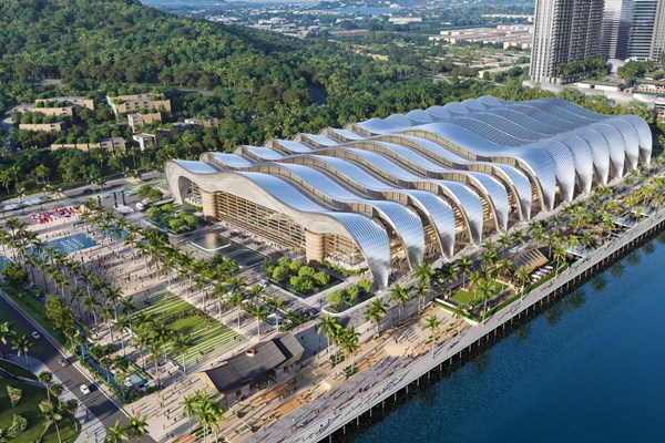 Mái thép của Trung tâm Hội nghị APEC nặng tương đương 100 máy bay Boeing