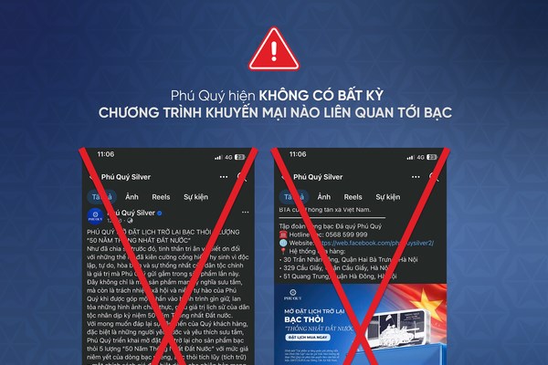 Cảnh báo lừa đảo mạo danh doanh nghiệp vàng