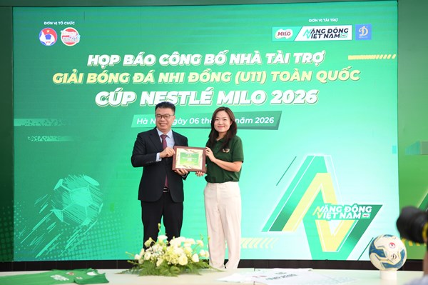Nestlé MILO tiếp tục đồng hành cùng Giải bóng đá Nhi đồng Toàn quốc 