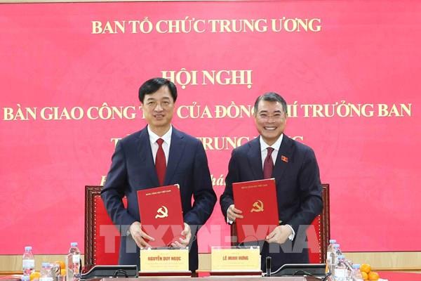 Hội nghị bàn giao công tác của đồng chí Trưởng Ban Tổ chức Trung ương