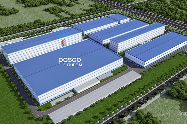 Tập đoàn POSCO đầu tư nhà máy sản xuất vật liệu pin hơn 400 triệu USD 