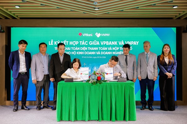 VPBank và VNPAY hợp tác thúc đẩy thanh toán và nộp thuế số cho doanh nghiệp, hộ kinh doanh