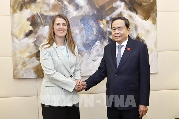 Chủ tịch Quốc hội Trần Thanh Mẫn tiếp Chủ tịch Nhóm Nghị sỹ hữu nghị Italy - Việt Nam