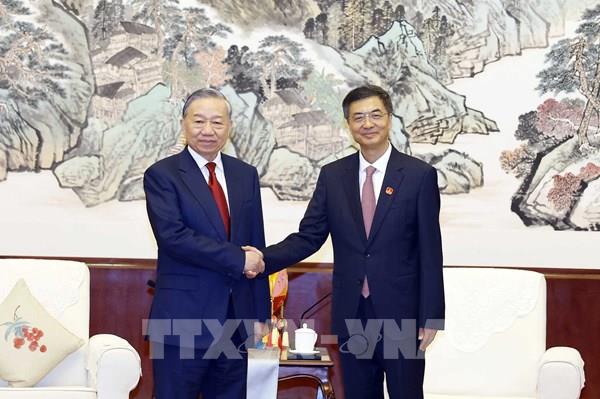 Tổng Bí thư, Chủ tịch nước Tô Lâm tiếp Bí thư Khu ủy Khu tự trị dân tộc Choang Quảng Tây (Trung Quốc)