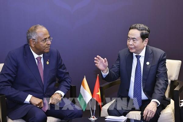 Chủ tịch Quốc hội Trần Thanh Mẫn gặp Chủ tịch Quốc hội Côte d&rsquo;Ivoire