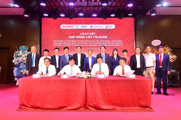 Agribank tham gia cấp tín dụng cho Dự án cao tốc Ninh Bình – Hải Phòng