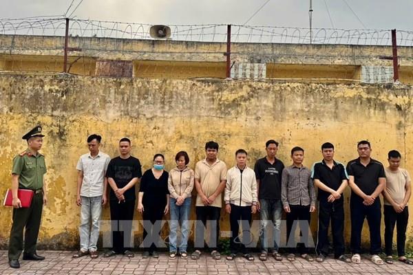 Hưng Yên: Khởi tố 11 bị can cấu kết với người nước ngoài tổ chức đánh bạc qua mạng