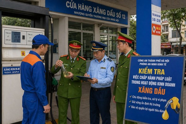 Phát hiện nhiều trường hợp vi phạm trong kinh doanh xăng dầu tại Hà Nội
