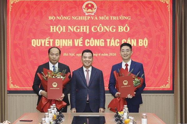 Bổ nhiệm Chánh Văn phòng Bộ Nông nghiệp và Môi trường