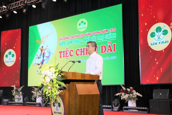 Supe Lâm Thao tiếp tục đồng hành cùng Giải bóng chuyền cúp Hùng Vương 2026