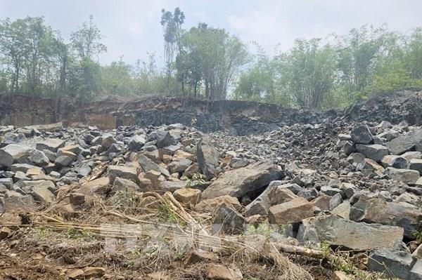 Xử lý "khoáng sản tặc", thu giữ nhiều tang vật tại hiện trường