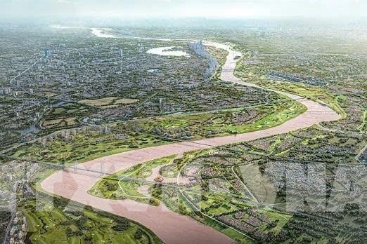 Tăng tốc thi công, làm xuyên lễ bảy cầu vượt nghìn tỷ bắc qua sông Hồng