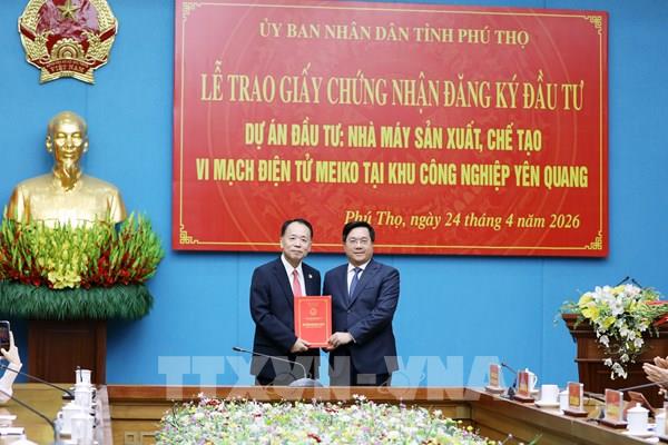 Phú Thọ đón dự án vi mạch điện tử, tạo việc làm và động lực an sinh địa phương