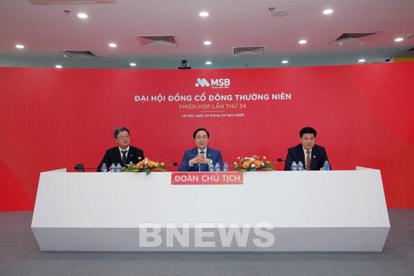 MSB thông qua kế hoạch tăng vốn lên 37.440 tỷ đồng