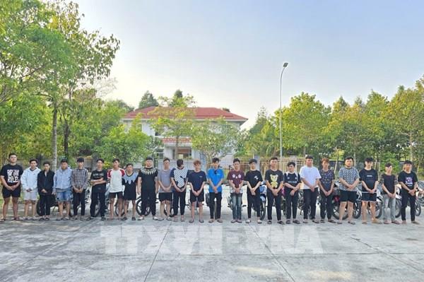 Khởi tố 24 đối tượng gây rối trật tự công cộng