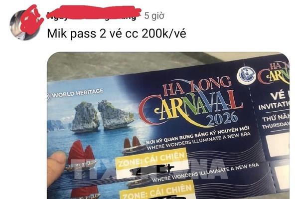 Cảnh báo tình trạng trục lợi từ bán vé Carnaval