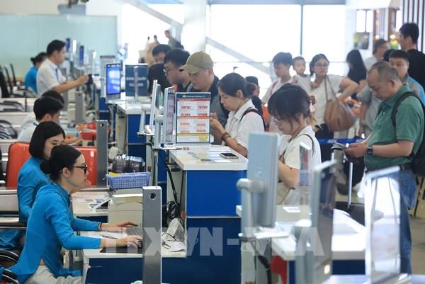 1,68 triệu khách di chuyển bằng hàng không dịp nghỉ lễ