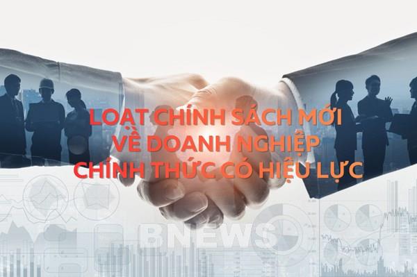 Loạt chính sách mới nhất về doanh nghiệp chính thức có hiệu lực từ tháng 5