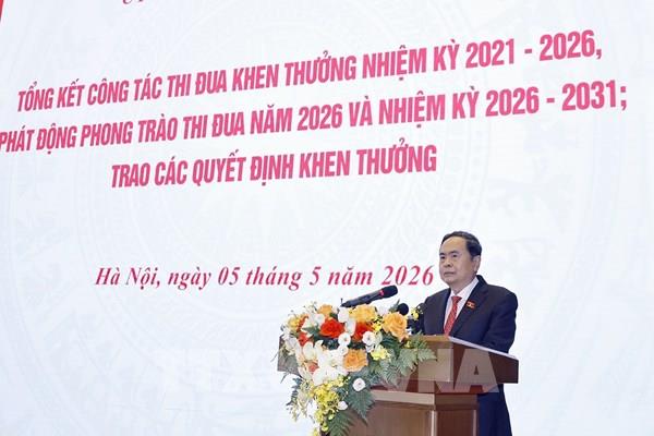 Chủ tịch Quốc hội Trần Thanh Mẫn: Tiếp tục đổi mới tư duy xây dựng pháp luật, nâng cao hiệu quả giám sát