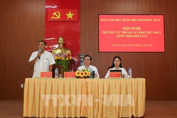 Cử tri Đồng Tháp kiến nghị gỡ khó về đất đai và danh hiệu nông thôn mới