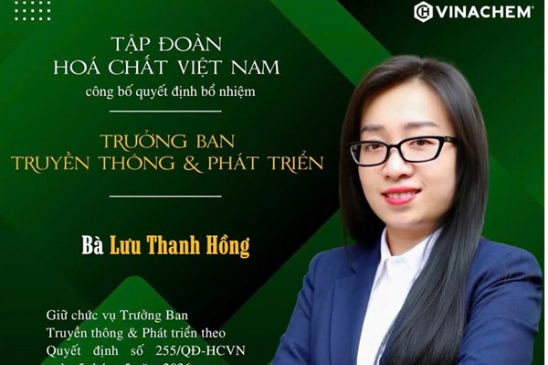 Vinachem  kiện toàn nhân sự cấp ban