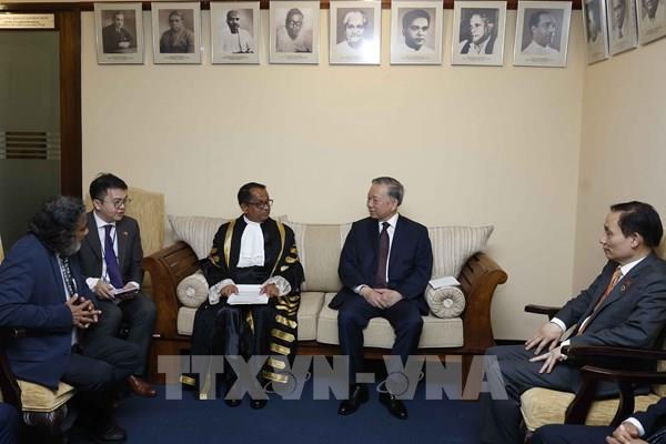 Tổng Bí thư, Chủ tịch nước Tô Lâm hội kiến Chủ tịch Quốc hội Sri Lanka Jagath Wickramaratne