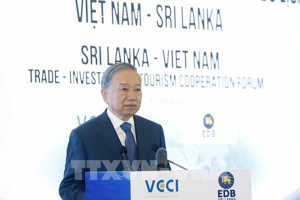 Tổng Bí thư, Chủ tịch nước Tô Lâm dự Diễn đàn hợp tác thương mại, đầu tư, du lịch Việt Nam – Sri Lanka