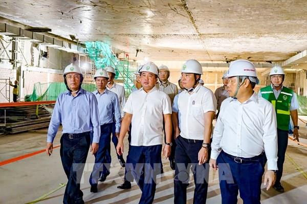 Bí thư Hà Nội thúc tiến độ Metro Nhổn - Ga Hà Nội về đích năm 2027