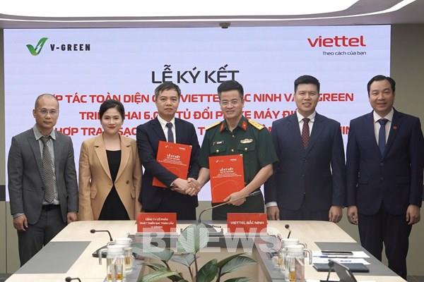 V-Green hợp tác Viettel Bắc Ninh triển khai 6.000 tủ đổi pin xe máy điện