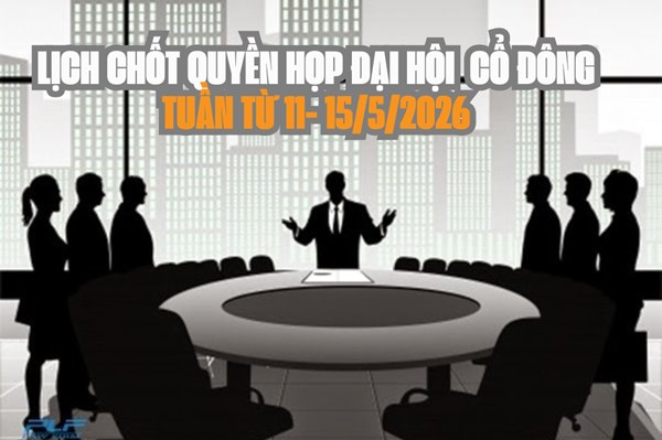 Tin chứng khoán: 18 doanh nghiệp chốt quyền họp đại hội cổ đông tuần tới