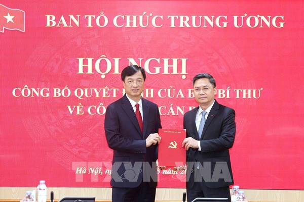 Ông Hà Minh Hải giữ chức Phó Trưởng Ban Tổ chức Trung ương