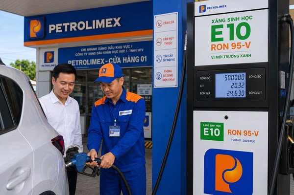 Petrolimex có thêm xăng E10RON95-V tại các cửa hàng trong hệ thống