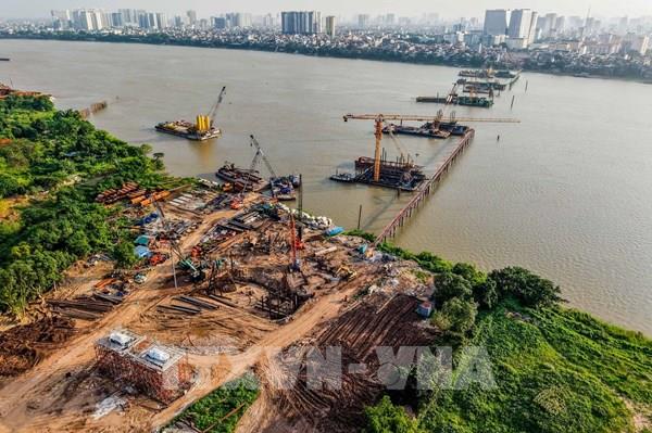 Hà Nội tăng tốc thi công 7 cầu vượt sông Hồng
