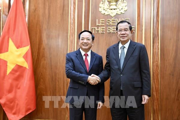 Đồng chí Trịnh Văn Quyết, Ủy viên Bộ Chính trị, Bí thư Trung ương Đảng, Trưởng Ban Tuyên giáo và Dân vận Trung ương thăm làm việc tại Campuchia