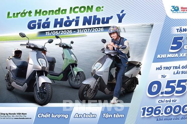 Honda Việt Nam ưu đãi 5 triệu đồng cho xe điện ICON e: