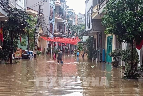 Mưa to gây ngập lụt cục bộ một số nơi ở Quảng Ninh