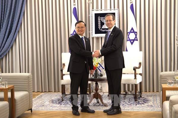 Tổng thống Israel đánh giá Việt Nam là đối tác năng động, có vai trò ngày càng quan trọng tại Đông Nam Á