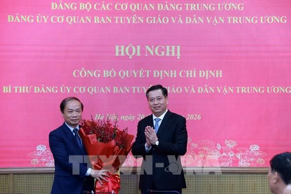 Ông Phạm Tất Thắng giữ chức Bí thư Đảng ủy cơ quan Ban Tuyên giáo