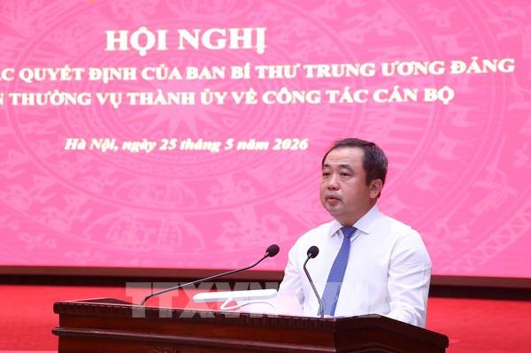 Hà Nội công bố các quyết định về công tác cán bộ
