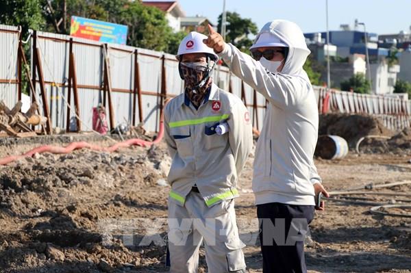Tăng tốc thi công các công trình trọng điểm giữa cao điểm nắng nóng