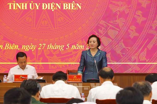 Phó Thủ tướng Phạm Thị Thanh Trà chủ trì đoàn kiểm tra của Bộ Chính trị làm việc tại Điện Biên