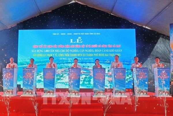 Cà Mau khởi công 1.000 căn nhà cho hộ nghèo, khó khăn