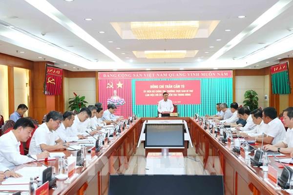 Thường trực Ban Bí thư Trần Cẩm Tú làm việc với Ủy ban Kiểm tra Trung ương