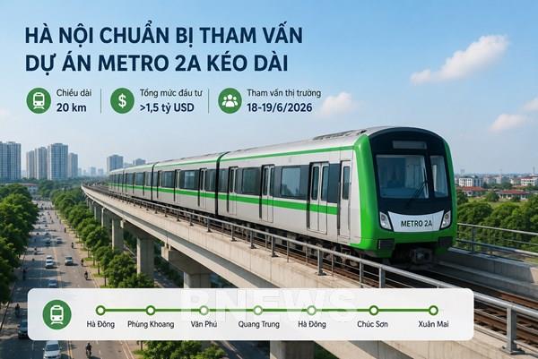 Hà Nội chuẩn bị khởi động dự án Metro 2A kéo dài hơn 1,5 tỷ USD