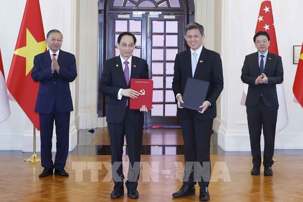 Tổng Bí thư, Chủ tịch nước Tô Lâm chứng kiến Lễ trao các văn kiện hợp tác Việt Nam – Singapore