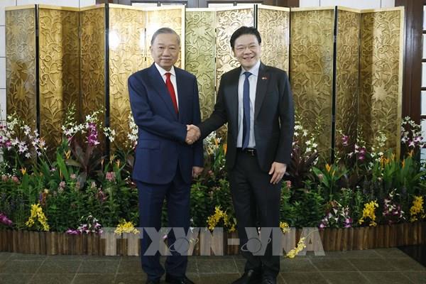 Tổng Bí thư, Chủ tịch nước Tô Lâm hội đàm với Tổng thống Singapore Tharman Shanmugaratnam