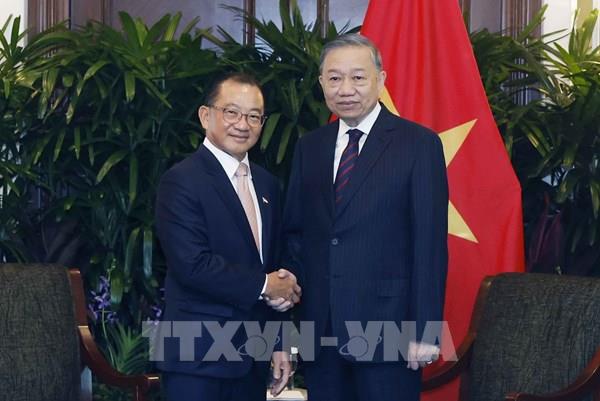 Tổng Bí thư, Chủ tịch nước Tô Lâm hội kiến Chủ tịch Quốc hội Singapore