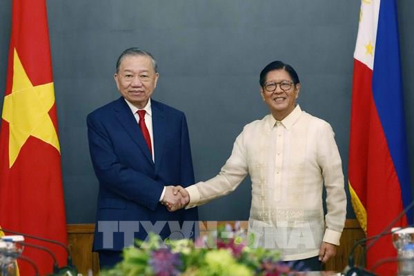 Tổng Bí thư, Chủ tịch nước Tô Lâm hội đàm với Tổng thống Philippines Ferdinand Romualdez Marcos Jr.