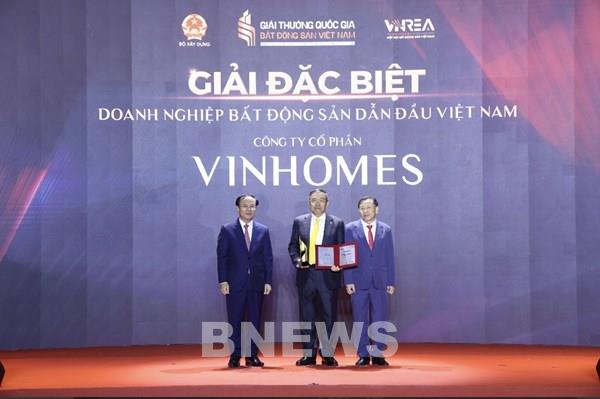 Vinhomes nhận giải đặc biệt tại Giải thưởng Bất động sản Quốc gia